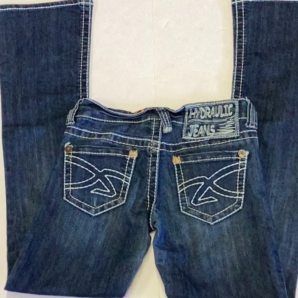 Hydraulic Dark Wash Slim Bootcut Jeans - Picture 2 of 5